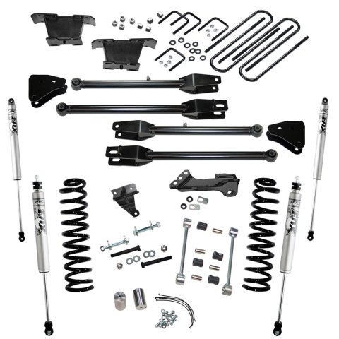 Superlift 08-10 Ford F-250 SuperDuty 4WD Diesel 4in Lift Kit w/ A 4 Link Conversion/Fox 2.0 Shocks (Bundled Kit)