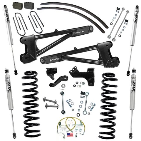 Superlift 08-10 Ford F-250 SuperDuty 4WD Diesel 6in Lift Kit w/ Repl Radius Arms/Fox 2.0 Shocks (Bundled Kit)