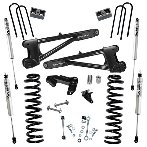 Superlift 11-16 Ford F-250 SuperDuty 4WD Diesel 4in Lift Kit w/ Repl Radius Arms/Fox 2.0 Shocks (Bundled Kit)