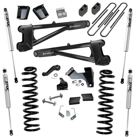 Superlift 11-16 Ford F-250 SuperDuty 4WD Diesel 6in Lift Kit w/ Repl Radius Arms/Fox 2.0 Shocks (Bundled Kit)