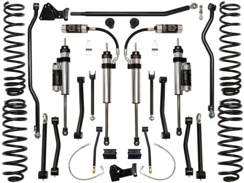 Icon Vehicle Dynamics Stage 4 Suspension Lift Kits K24004 Kit, Coil Springs With Shocks, 4, 4.50 in. lift, Front, Rear, Jeep, JK, Kit