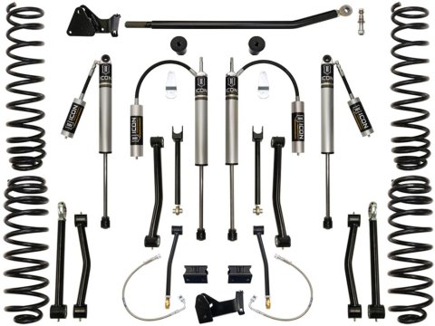 ICON 07-18 Jeep Wrangler JK 4.5in Stage 2 Suspension System (Bundled Kit)