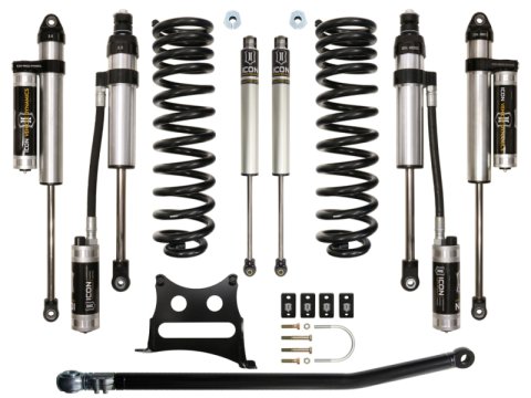 ICON 05-16 Ford F-250/F-350 2.5in Stage 5 Suspension System (1x ico37705CP, 1x ico64035, 1x ico65000, 1x ico67800CP, 2x ico36511, 1x ico62510)