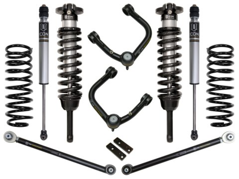 ICON 03-09 Toyota 4Runner/FJ 0-3.5in Stage 3 Suspension System w/Tubular Uca (1x ico52700, 1x ico54000T, 1x ico58451DJ, 1x ico58645, 2x ico56505)