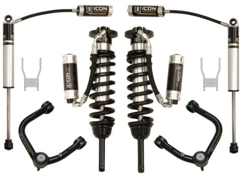 ICON 12-15 Toyota Hilux 0-3in Stage 5 Suspension System w/Tubular Uca (1x ico51002, 1x ico58450DJ, 2x ico56513R, 1x ico58730C)