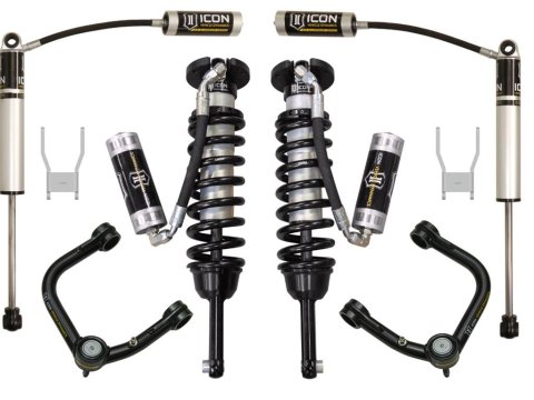 ICON 05-11 Toyota Hilux 0-3in Stage 4 Suspension System w/Tubular Uca (1x ico51002, 1x ico58450DJ, 2x ico56502R, 1x ico58730)