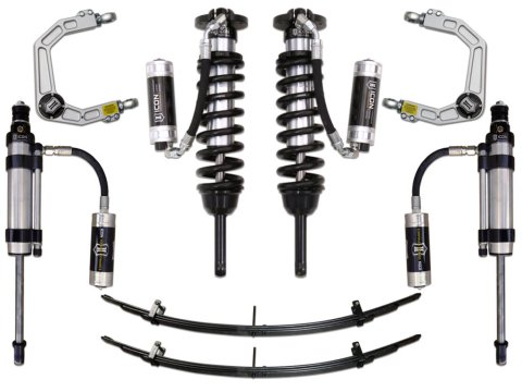 ICON 05-15 Toyota Tacoma 0-3.5in/2016+ Toyota Tacoma 0-2.75in Stg 7 Suspension System w/Billet Uca (Bundled Kit)