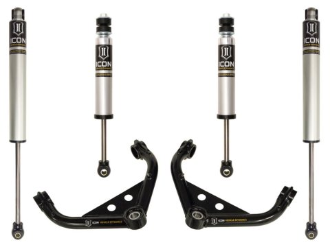ICON 01-10 GM 2500HD/3500 0-2in Stage 2 Suspension System (1x ico78550DJ, 2x ico76528, 2x ico76529)