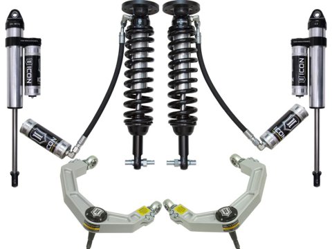 ICON 2015+ Ford F-150 2WD 1.75-3in Stage 4 Suspension System w/Billet Uca (1x ico98505DJ, 1x ico97720P, 1x ico91816)