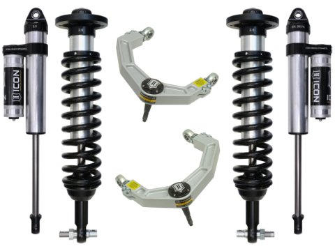 ICON 2015+ Ford F-150 4WD 0-2.63in Stage 3 Suspension System w/Billet Uca (1x ico98505DJ, 1x ico97720P, 1x ico91711)