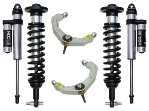 ICON 2015+ Ford F-150 2WD 0-3in Stage 3 Suspension System w/Billet Uca (1x ico98505DJ, 1x ico97720P, 1x ico91616)