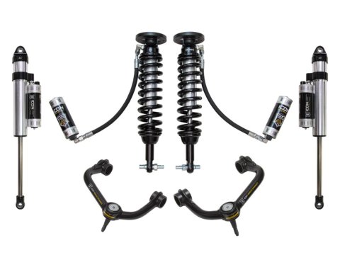 ICON 2014 Ford F-150 4WD 1.75-2.63in Stage 5 Suspension System w/Tubular Uca (1x ico98500DJ, 1x ico97720CP, 1x ico91810C)