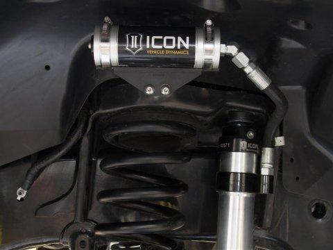 ICON 19+ Ram 2500 4WD 2.5in Stage 4 Suspension System (Air Ride) (1x ico217802CP, 1x ico217708CP, 1x ico214200, 1x ico214214)