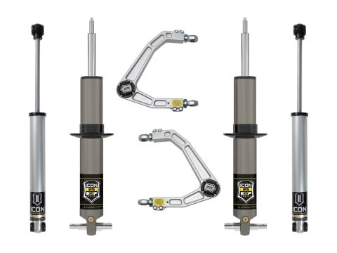 ICON 19-23 GM 1500 2.38-3.75in Stage 2 EXP Suspension System w/ Billet UCA (1x ico78720DJ, 2x ico76526, 2x ico71607)