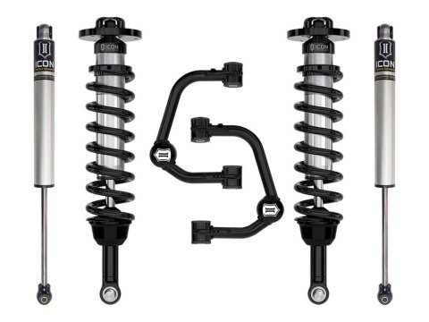 ICON 21-23 Ford F150 4WD 2.7in To 3.5in Stage 1 Suspension System (2x ico96518, 1x ico91724, 1x ico98522DJ)