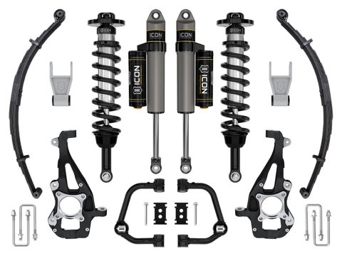 21-23 Ford F150 Tremor 4WD 3.5-4.5in Stage 2 Suspension Sys Tubular UCA / Leaf Pack (Bundled Kit)