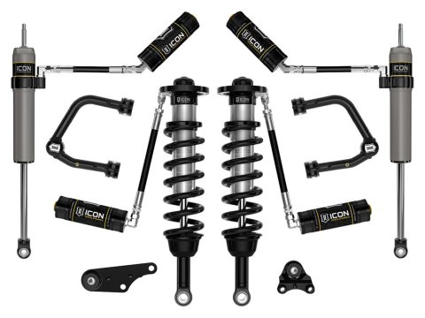 Icon 2024 Tacoma 1.25-3in Stage 4 Tubular Suspension System (1x ico55160, 1x ico58780, 1x ico57808P, 1x ico58452DJ)
