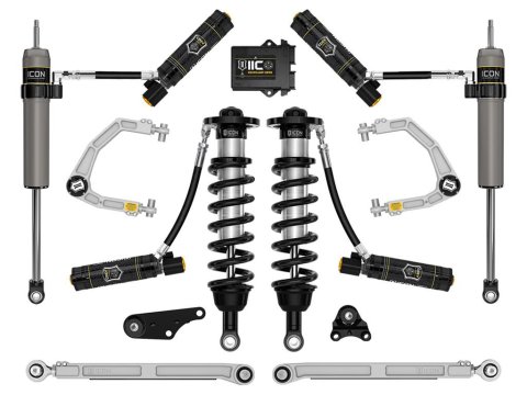 ICON 2024+ Toyota Tacoma 1.25in-3in Stage 10 Suspension System Billet (Bundled Kit)