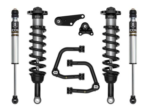ICON 2024+ Toyota Tacoma 1.25in-3in Stage 2 Suspension System Tubular (2x ico56518, 1x ico55160, 1x ico58680, 1x ico58452DJ)