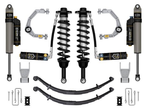 ICON 21-24 Ford F-150 Tremor 2.5 Series Billet CDXS Suspension System w/ Leaf Pack (Bundled Kit)