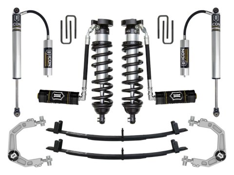 ICON 95.5-04 Toyota Tacoma 0-3in. Stage 4 Suspension System W/ Billet Upper Control Arms (1x ico51100, 2x ico56502R, 1x ico58715, 1x ico58500DJ)