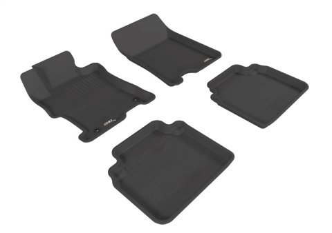 3D MAXpider 08-12 Honda Accord Sedan Kagu Black Full Set