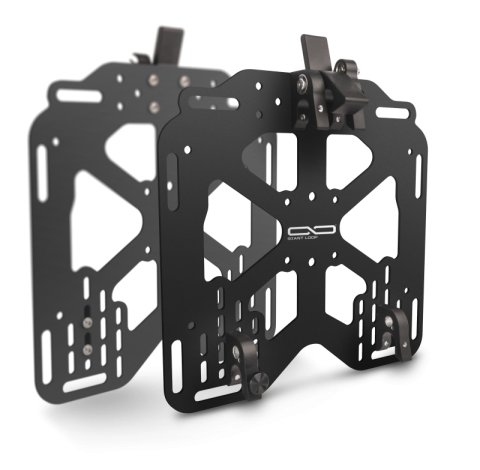 Giant Loop Pannier Mounts - 18mm Round Tubing Hangers - Black