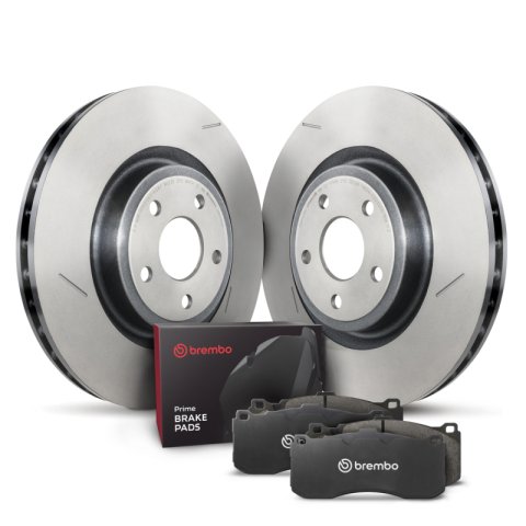 Brembo OE 2010 Chrysler 300/12-14 300/11-20 Dodge Challenger/2010 Charger Rear Disc Brake Kit (2x bre09.A182.21, 1x breP11024)