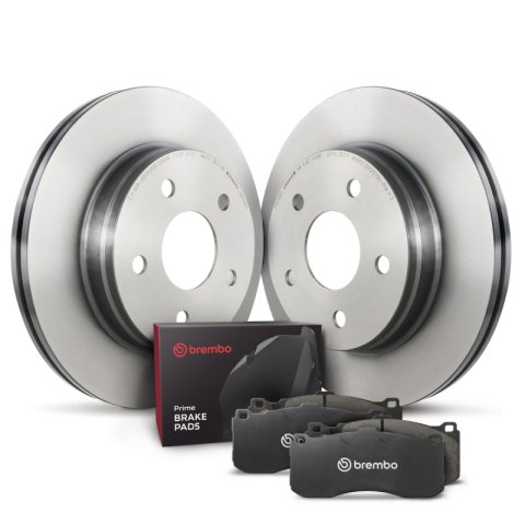 Brembo OE 12-18 Jeep Grand Cherokee Rear Disc Brake Kit (2x bre09.N247.11, 1x breP30074)
