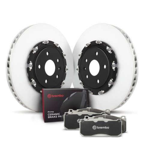 Brembo OE 08-14 Mitsubishi Lancer Front Disc Brake Kit (2x bre09.A193.13, 1x breP54039N)