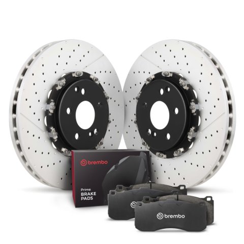 Brembo OE Front Disc Brake Kit (2x bre09.9764.23, 1x breP50098)