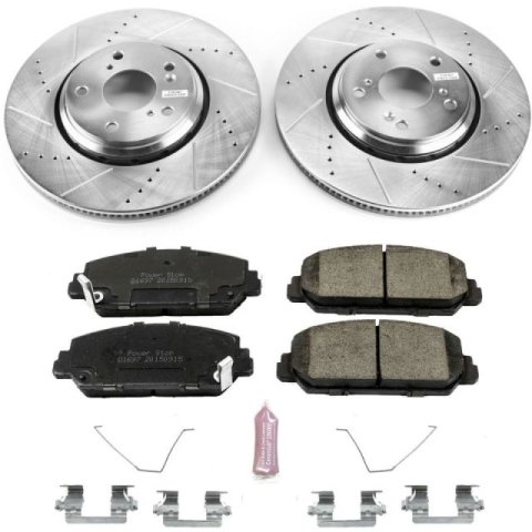 Power Stop 17-19 Honda Civic Front & Rear Z23 Evolution Sport Brake Kit (1x psbK7347, 1x psbK7934)