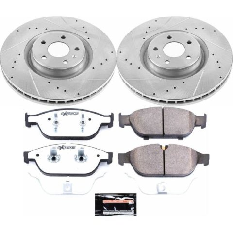 Power Stop 12-16 Audi A6 Quattro Front & Rear Z26 Street Warrior Brake Kit (1x psbK6139-26, 1x psbK6129-26)
