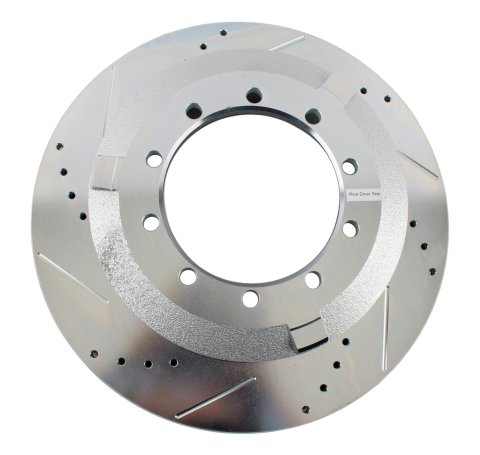 PowerStop Z36 Truck and Tow Brake Upgrade Kits K5568-36 Pads Rotors, Tow, Cross-Drilled/Slotted Surface, Iron, Zinc Plated, 15.350 in./15.350 in. Diameter, Carbon Fiber Ceramic Pads, Kit