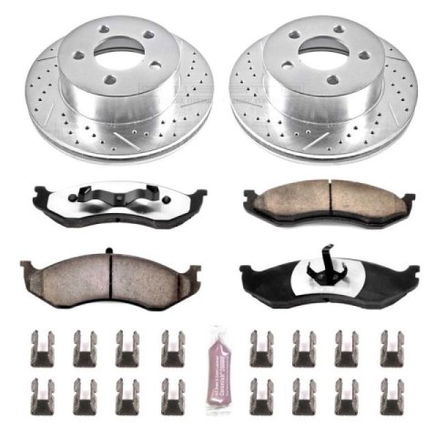 Power Stop 03-06 Jeep Wrangler Front & Rear Z36 Truck & Tow Brake Kit (1x psbK2152-36, 1x psbK2197-36)
