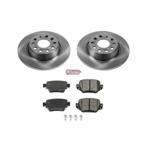 Power Stop 17-18 Volkswagen Golf Front & Rear Autospecialty Brake Kit (1x psbKOE7707, 1x psbKOE7082)