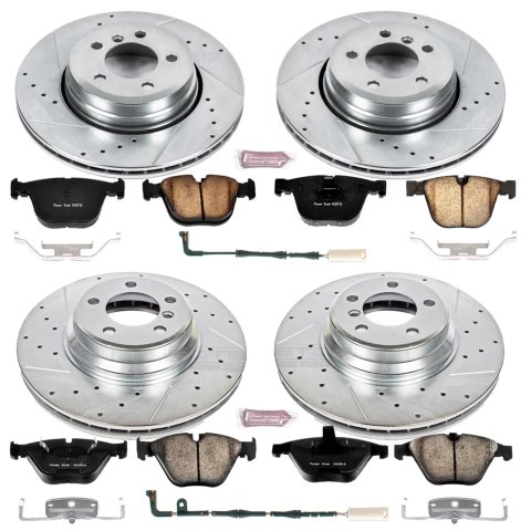 Power Stop 06-08 BMW 750i Front & Rear Z23 Evolution Sport Brake Kit (1x psbK2054, 1x psbK5283)