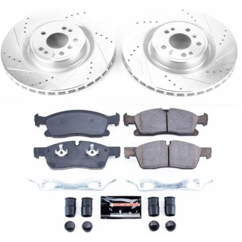 Power Stop 16-17 Mercedes-Benz GLE400 Front & Rear Z23 Evolution Sport Brake Kit (1x psbK6903, 1x psbK7438)