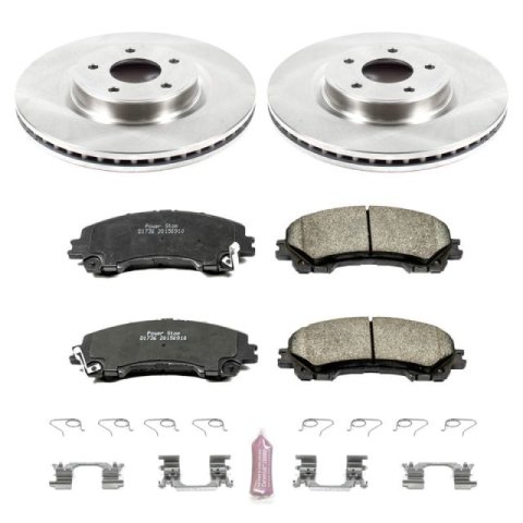 Power Stop 14-17 Infiniti Q50 Front & Rear Autospecialty Brake Kit (1x psbKOE2427, 1x psbKOE6944)