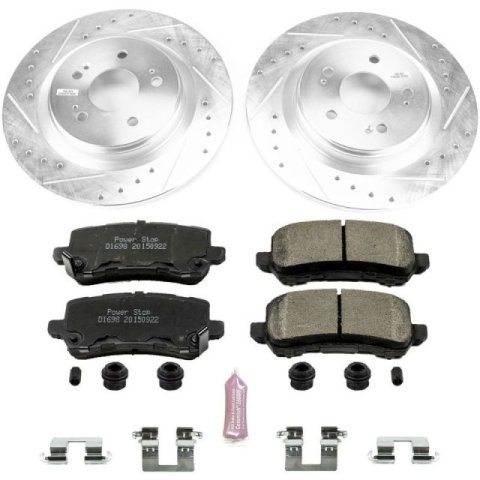 Power Stop 18-19 Honda Odyssey Front & Rear Z23 Evolution Sport Brake Kit (1x psbK7903, 1x psbK7670)
