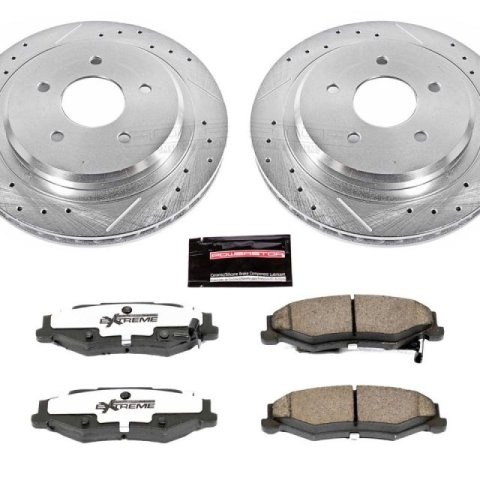 Power Stop 2004 Cadillac XLR Front & Rear Z26 Street Warrior Brake Kit (1x psbK1563-26, 1x psbK1559-26)
