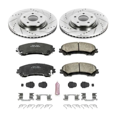 Power Stop 18-19 Infiniti Q50 Front & Rear Z23 Evolution Sport Brake Kit (1x psbK6944, 1x psbK8021)