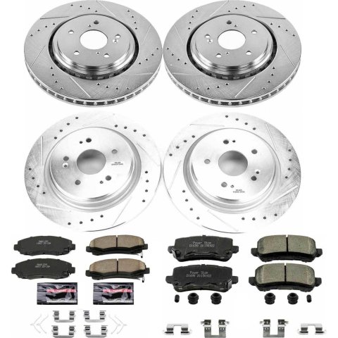 Power Stop 15-19 Acura TLX Front & Rear Z23 Evolution Sport Brake Kit (1x psbK7214, 1x psbK7216)