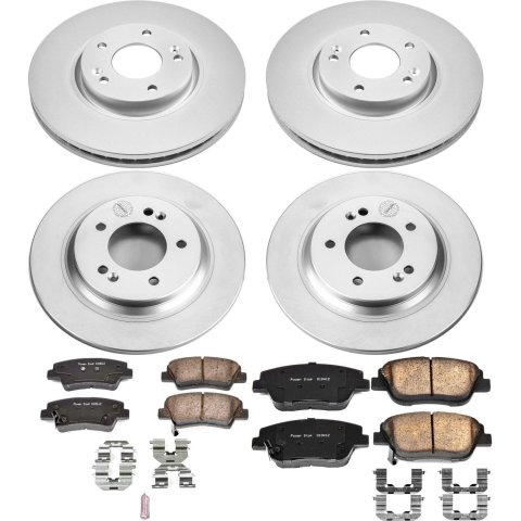 Power Stop 13-17 Kia Optima Front & Rear Z17 Evolution Geomet Coated Brake Kit (1x psbCRK7524, 1x psbCRK5377)