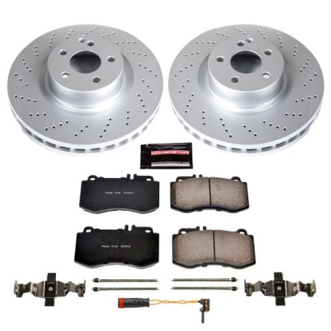Power Stop 10-16 Mercedes-Benz E350 Front & Rear Z23 Evolution Sport Coated Brake Kit (1x psbCRK6640, 1x psbCRK6359)