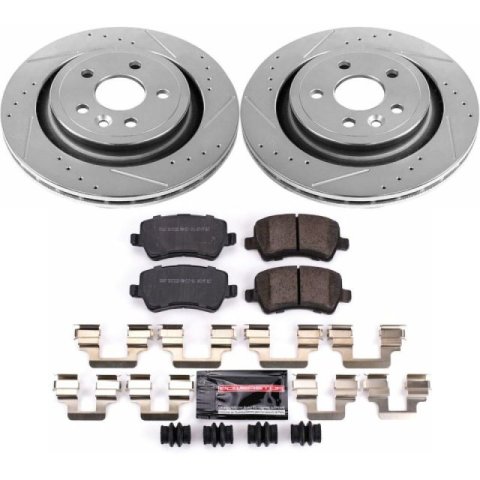 Power Stop 09-13 Volvo XC70 Front & Rear Z23 Evolution Sport Brake Kit (1x psbK5608, 1x psbK4702)