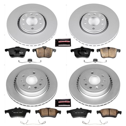 Power Stop 06-11 Saab 9-3 Front & Rear Z23 Evolution Sport Coated Brake Kit (1x psbCRK5349, 1x psbCRK983)