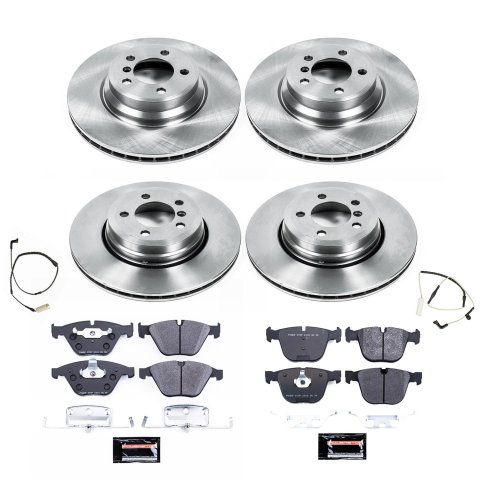 Power Stop 06-08 BMW 750i Front & Rear Track Day Brake Kit (1x psbTDBK2054, 1x psbTDBK5283)