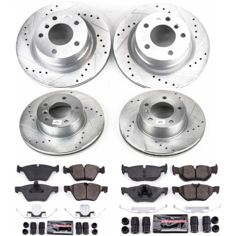 Power Stop 08-10 BMW 128i Front & Rear Z23 Evolution Sport Brake Kit (1x psbK5687, 1x psbK3087)