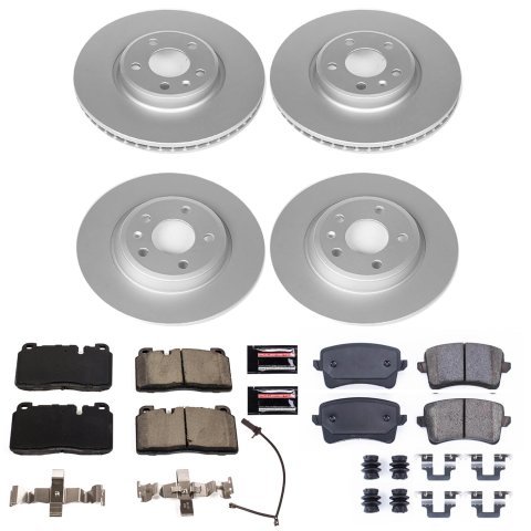 Power Stop 2013 Audi Q5 Front & Rear Z23 Evolution Sport Coated Brake Kit (1x psbCRK7072, 1x psbCRK4745)